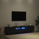 TV-møbelsæt 2 pcs Sort 180 x 35 x 40 cm Konstrueret træ