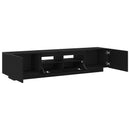 TV-møbelsæt 2 pcs Sort 180 x 35 x 40 cm Konstrueret træ