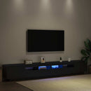 TV-møbelsæt 3 pcs Sort 260 x 35 x 40 cm Konstrueret træ