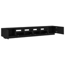 TV-møbelsæt 3 pcs Sort 260 x 35 x 40 cm Konstrueret træ