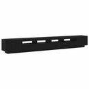 TV-møbelsæt 3 pcs Sort 300 x 35 x 40 cm Konstrueret træ