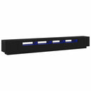 TV-møbelsæt 3 pcs Sort 300 x 35 x 40 cm Konstrueret træ