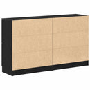 Sideboard 2 pcs Sort eg 60 x 30 x 70 cm Konstrueret træ