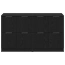 Sideboard 2 pcs Sort eg 60 x 30 x 70 cm Konstrueret træ