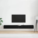 Væghængt skab 2 stk. Sort eg 102 x 30 x 20 cm Konstrueret træ