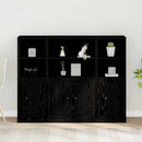 Highboard Sort eg 132 x 35,5 x 103,5 cm Konstrueret træ