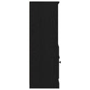 Highboard Sort eg 132 x 35,5 x 103,5 cm Konstrueret træ
