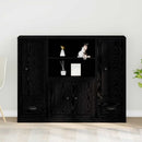 Highboard Sort eg 132 x 35,5 x 103,5 cm Konstrueret træ
