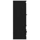 Highboard Sort eg 132 x 35,5 x 103,5 cm Konstrueret træ