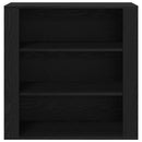 Highboard Sort eg 80 x 33 x 150 cm Konstrueret træ