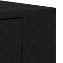 Sideboard med skuffe Sort eg 240 x 33 x 70 cm Konstrueret træ