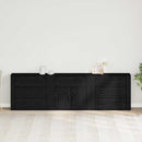 Sideboard med skuffe Sort eg 240 x 33 x 70 cm Konstrueret træ