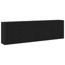Sideboard med skuffe Sort eg 240 x 33 x 70 cm Konstrueret træ