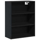 Highboard 2 pcs Sort eg Konstrueret træ
