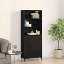 Highboard Sort eg 69,5 x 34 x 180 cm Konstrueret træ