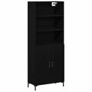 Highboard Sort eg 69,5 x 34 x 180 cm Konstrueret træ