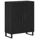 Highboard 2 pcs Sort eg Konstrueret træ