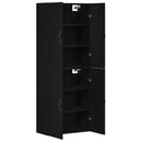 Vægmonteret skab Vægmonteret 2 pcs Sort eg 69,5 x 34 x 90 cm