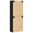 Vægmonteret skab 2 stk. Sort eg 69,5 x 34 x 90 cm