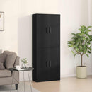 Vægmonteret skab Vægmonteret 2 pcs Sort eg 69,5 x 34 x 90 cm