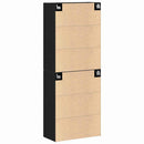 Vægmonteret skab 2 stk. Sort eg 69,5 x 34 x 90 cm