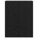 Vægmonteret skab 2 stk. Sort eg 69,5 x 34 x 90 cm
