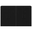 Væghængt skab Vægmonteret 2 pcs Gammelt træ 69,5 x 34 x 90 cm