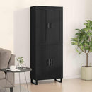 Highboard Sort eg 69,5 x 34 x 180 cm Konstrueret træ