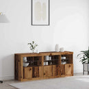 LED Sideboard Gammelt træ 162 x 37 x 67 cm Konstrueret træ