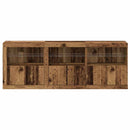 LED Sideboard Gammelt træ 181 x 37 x 67 cm Konstrueret træ