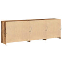 LED Sideboard Gammelt træ 202 x 37 x 67 cm Konstrueret træ