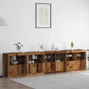 LED Sideboard Gammelt træ 283 x 37 x 67 cm Konstrueret træ