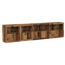 LED Sideboard Gammelt træ 283 x 37 x 67 cm Konstrueret træ