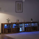 LED Sideboard Gammelt træ 283 x 37 x 67 cm Konstrueret træ