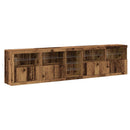 LED Sideboard Gammelt træ 283 x 37 x 67 cm Konstrueret træ