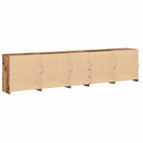 LED Sideboard Gammelt træ 283 x 37 x 67 cm Konstrueret træ