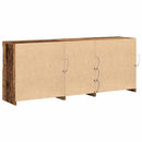 LED Sideboard Gammelt træ 162 x 37 x 67 cm Konstrueret træ