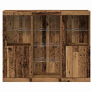 LED Sideboard Gammelt træ 123 x 37 x 100 cm Konstrueret træ
