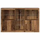 LED Sideboard Gammelt træ 162 x 37 x 100 cm Konstrueret træ