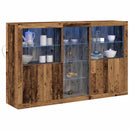 LED Sideboard Gammelt træ 162 x 37 x 100 cm Konstrueret træ