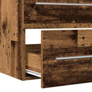 Badeværelsesskabsunder 2 pcs Gammelt træ 80 x 38,5 x 48 cm