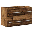 Badeværelsesskabsunder 2 pcs Gammelt træ 80 x 38,5 x 48 cm