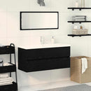 Badeværelsesskabsunder Sort eg 100 x 39 x 62 cm Konstrueret træ