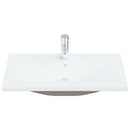 Badeværelsesskabsunder Sort eg 80 x 39 x 62 cm Konstrueret træ