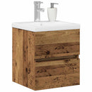 Badeværelsesskabsunder Sort eg 41 x 39 x 62 cm Konstrueret træ