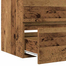 Badeværelsesskabsunder Sort eg 80 x 39 x 62 cm Konstrueret træ