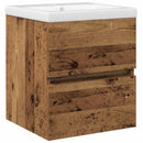 Badeværelsesskabsunder Sort eg 80 x 39 x 62 cm Konstrueret træ