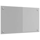 Køkkenbacksplash Lysegrå 70 x 40 cm hærdet glas
