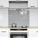 Køkkenbacksplash Lysegrå 70 x 60 cm hærdet glas