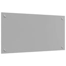 Køkkenbacksplash Lysegrå 80 x 40 cm hærdet glas